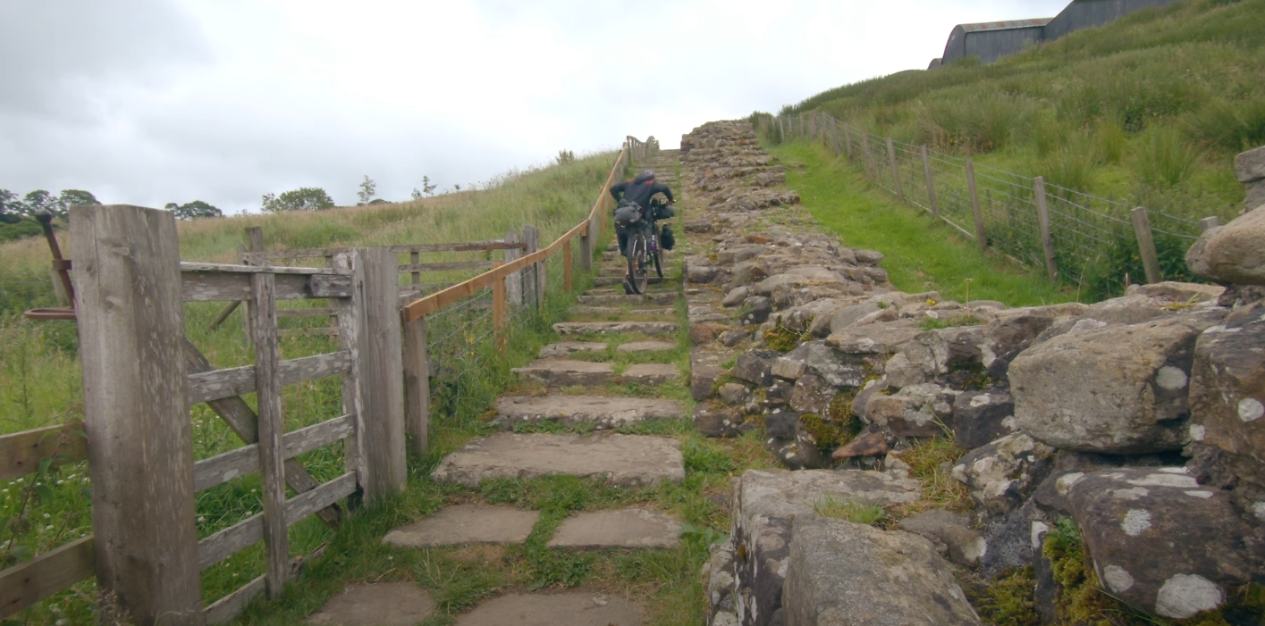 le mur d'hadrien à vélo