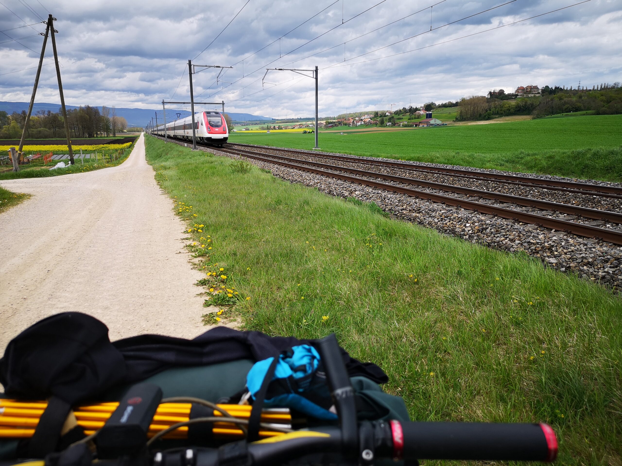 La mobilité douce en suisse, vélo et train